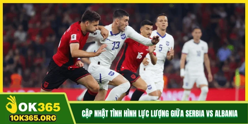 Cập nhật tình hình lực lượng giữa Serbia vs Albania Cập nhật tình hình lực lượng giữa Serbia vs Albania